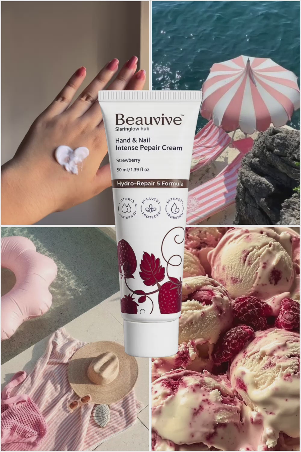 Hand & Nail Intense Repair Cream - Strawberry